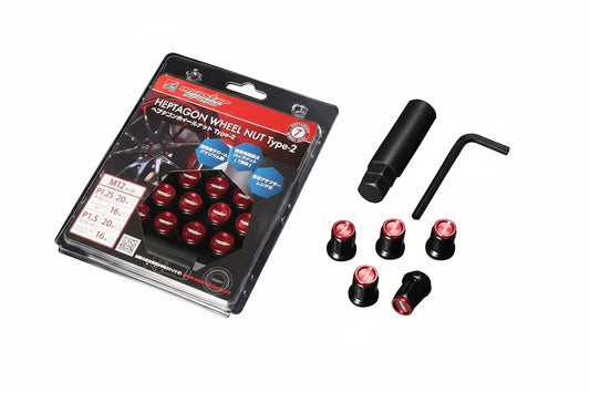 Monster Sport Heptagon Wheel Nut Type-2 Set of 20 M12x1.25